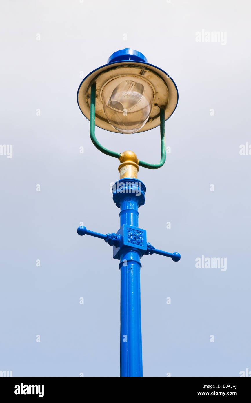 One of the many old style traditional street lights on Bournemouth seafront now converted to