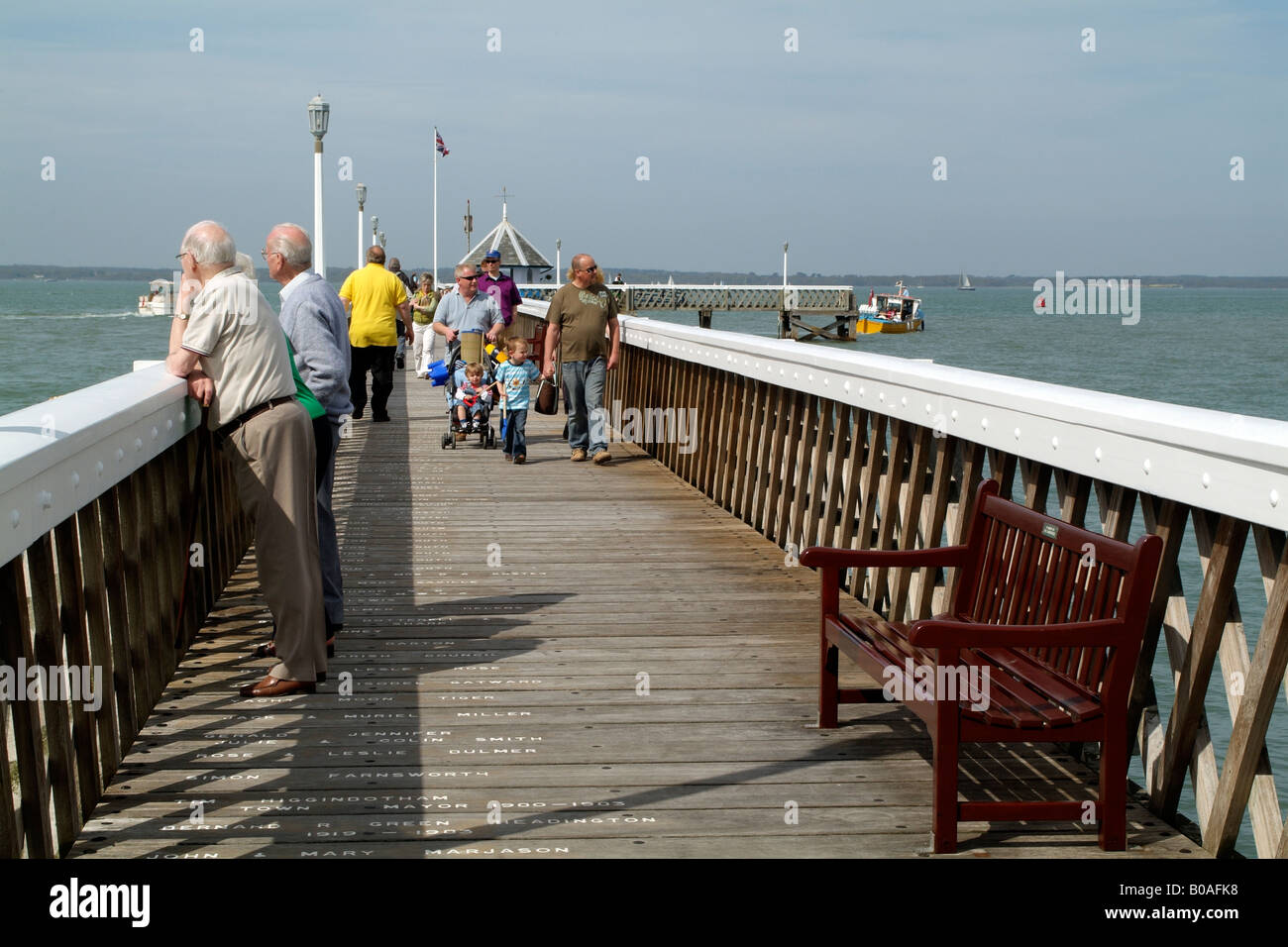 Yarmouth Pier Isle of Wight England UK Built 1876 as a deepwater terminal Stock Photo