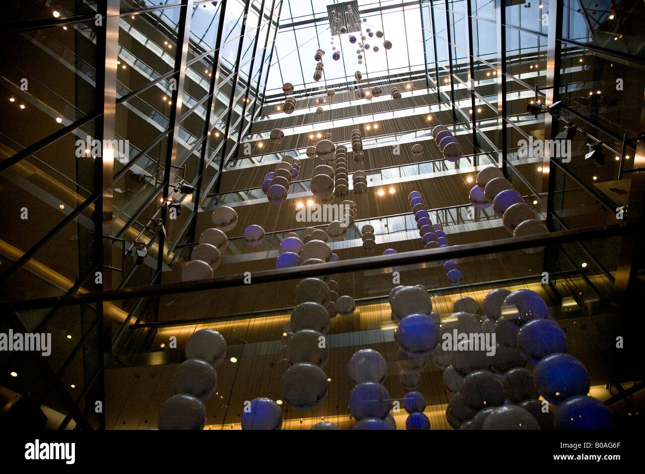 Interior of the London Stock Exchange in the city of london financial district EC4, London, UK England 2008 Stock Photo