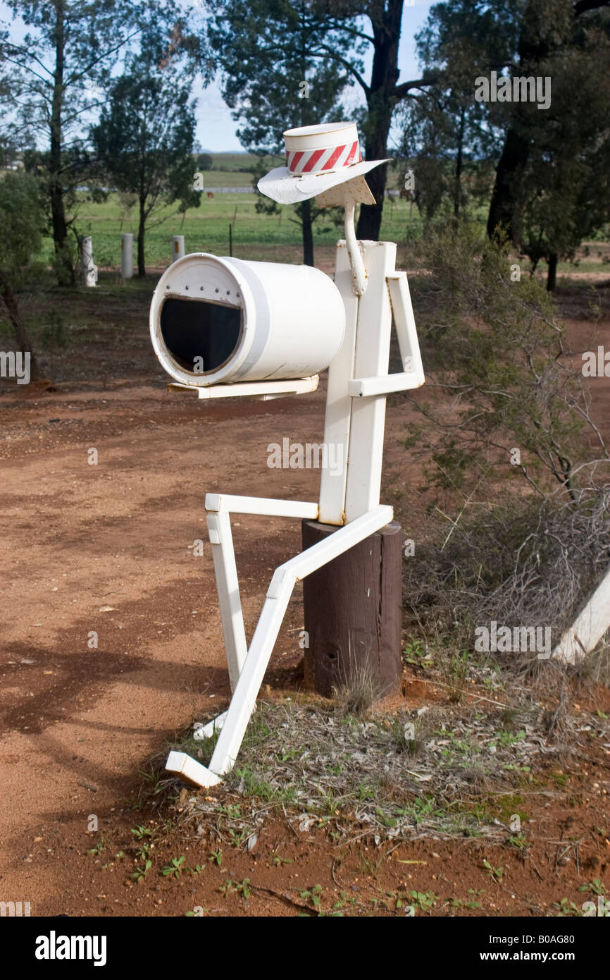A mailbox at the entrance to a farm in rural Australia Stock Photo Alamy