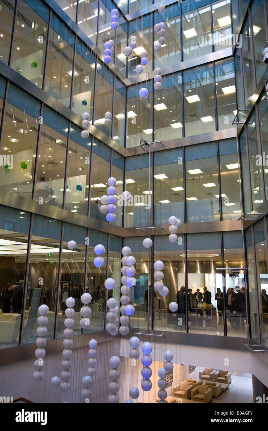 Interior of the London Stock Exchange in the city of london financial district EC4, London, UK England 2008 Stock Photo