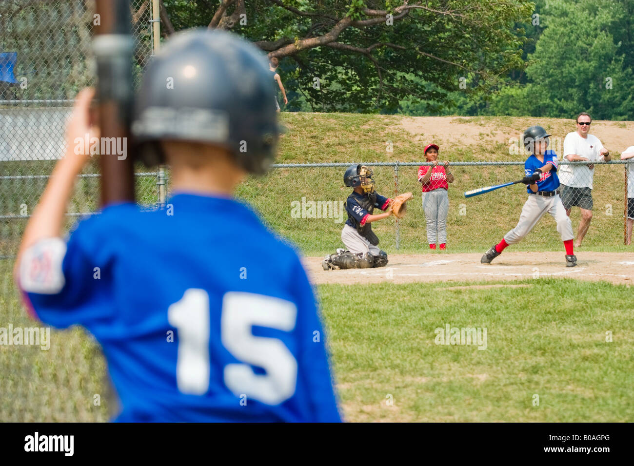 Little League Baseball Game. Editorial Stock Image - Image of competition,  athletes: 110946894