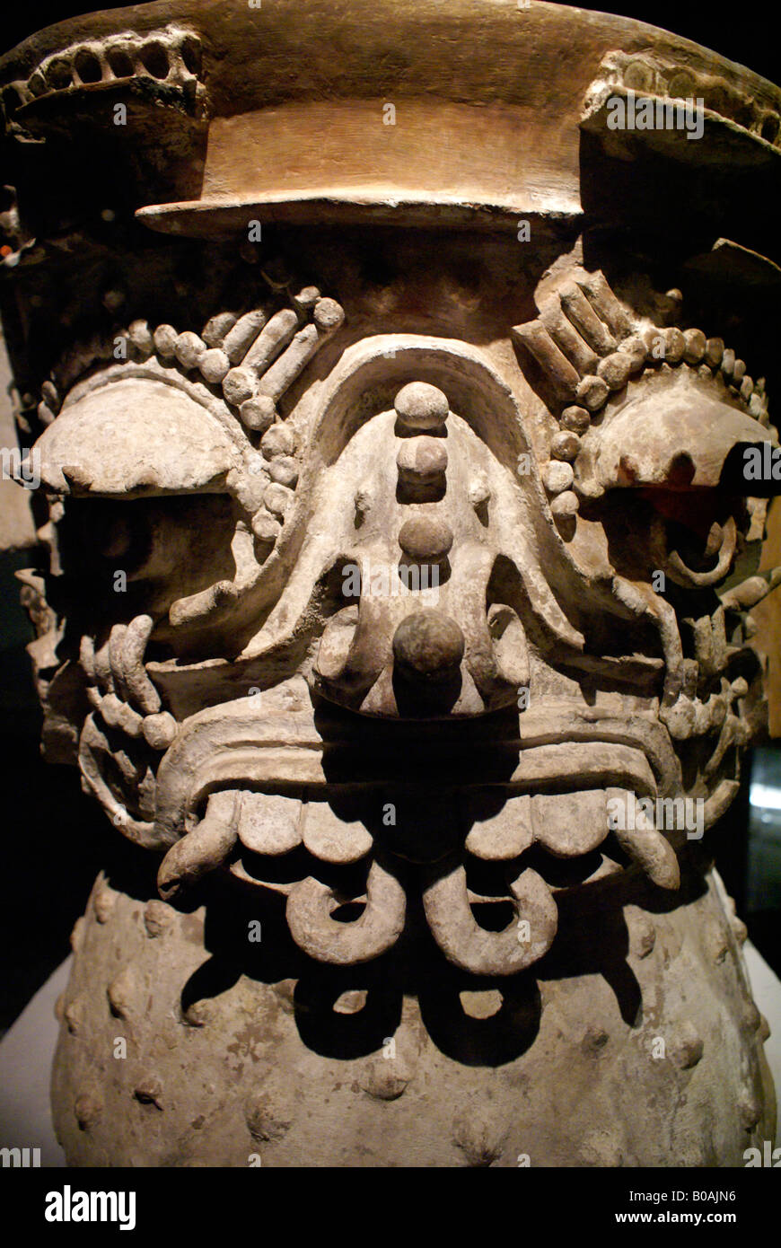 Brasero Tlaloc, Museo del Templo Mayor museum, Mexico City Stock Photo
