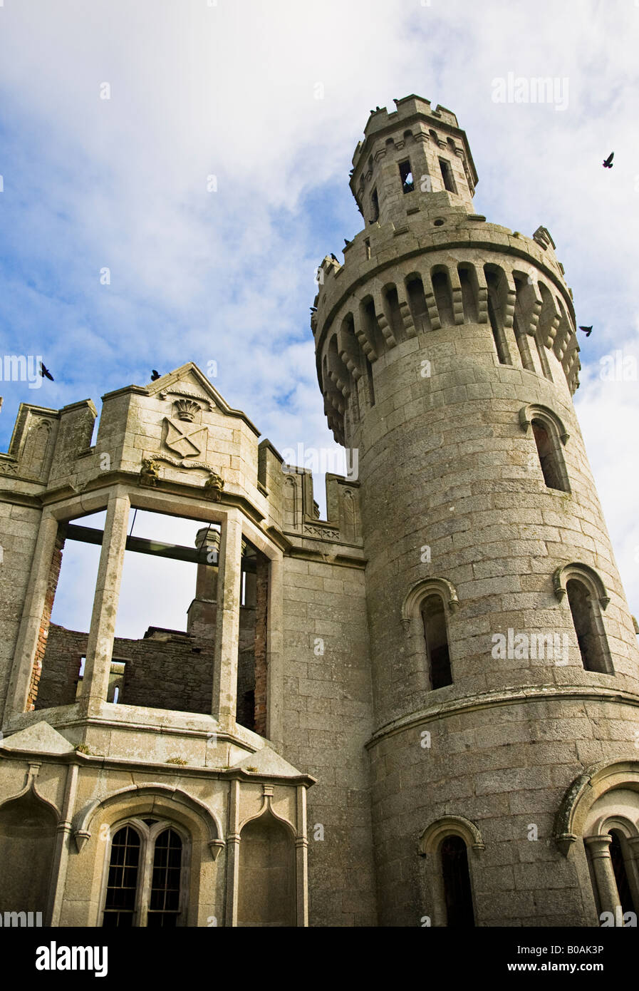 Main tower Ducketts Grove Castle Co. Carlow Ireland Stock Photo Alamy