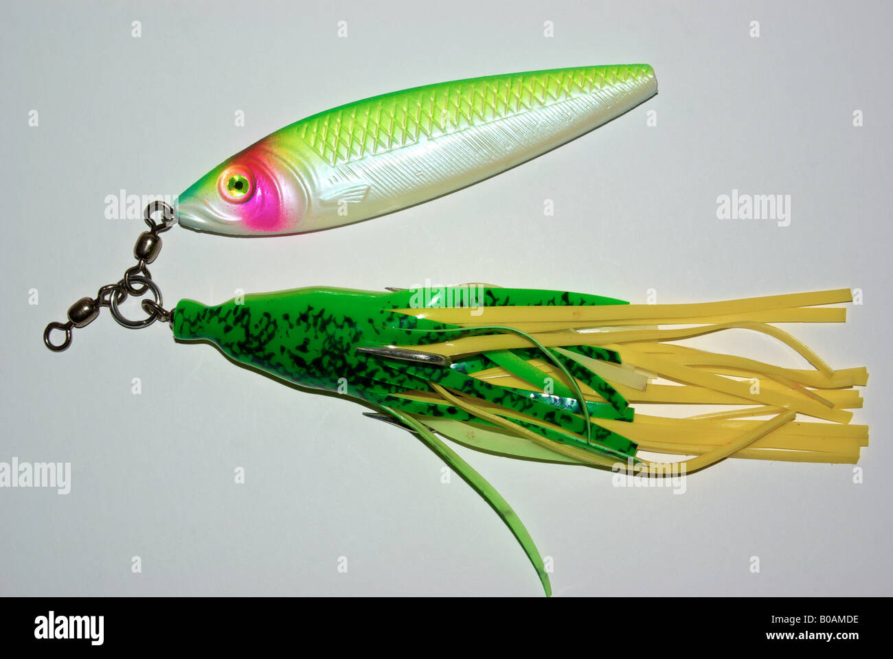 Halibut Spinnow drift jig fishing lure for bottom fish Stock Photo - Alamy
