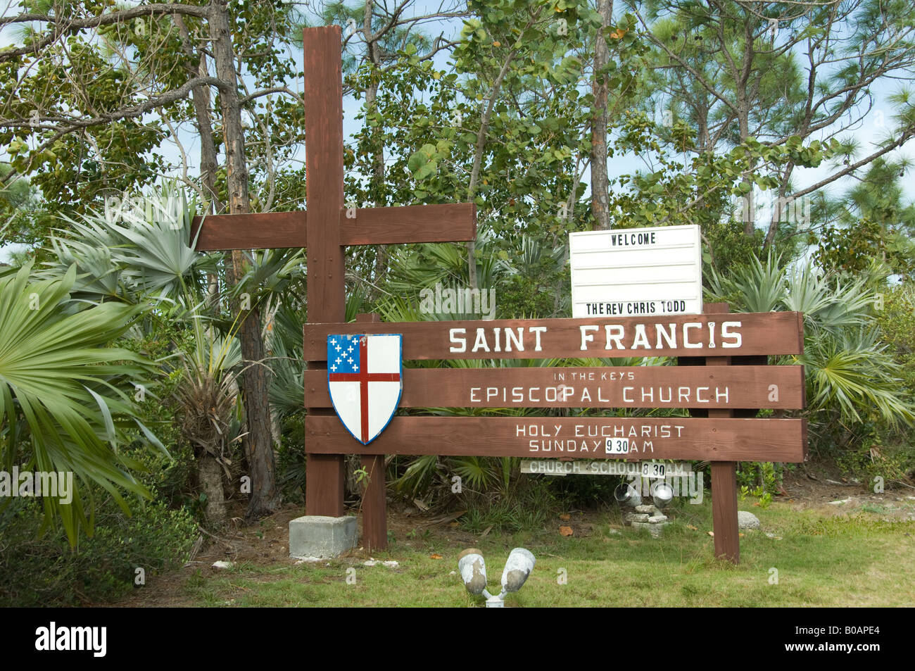St Francis Episcopal Church on Big Pine Key florida USA Stock Photo Alamy