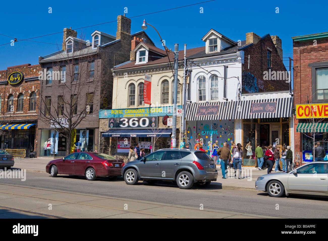 Toronto streets Canada Ontario Stock Photo Alamy