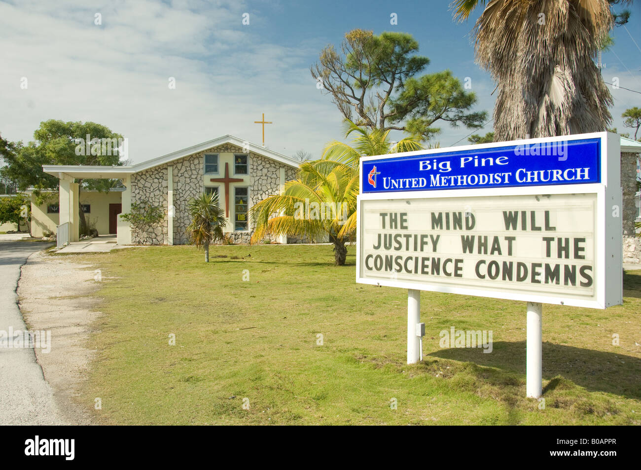 Big Pine United Methodist Church Florida USA Stock Photo Alamy