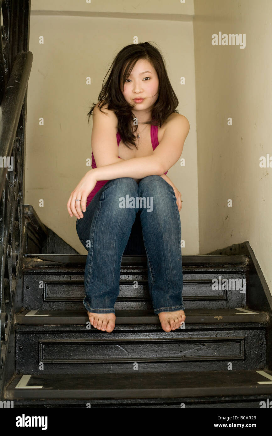 Portrait of a young woman Stock Photo