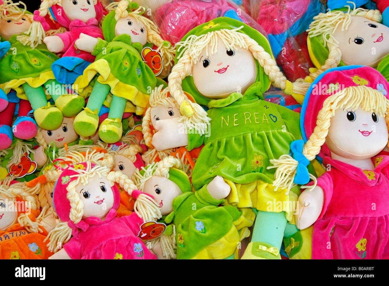 Rag dolls in a market Stock Photo Alamy