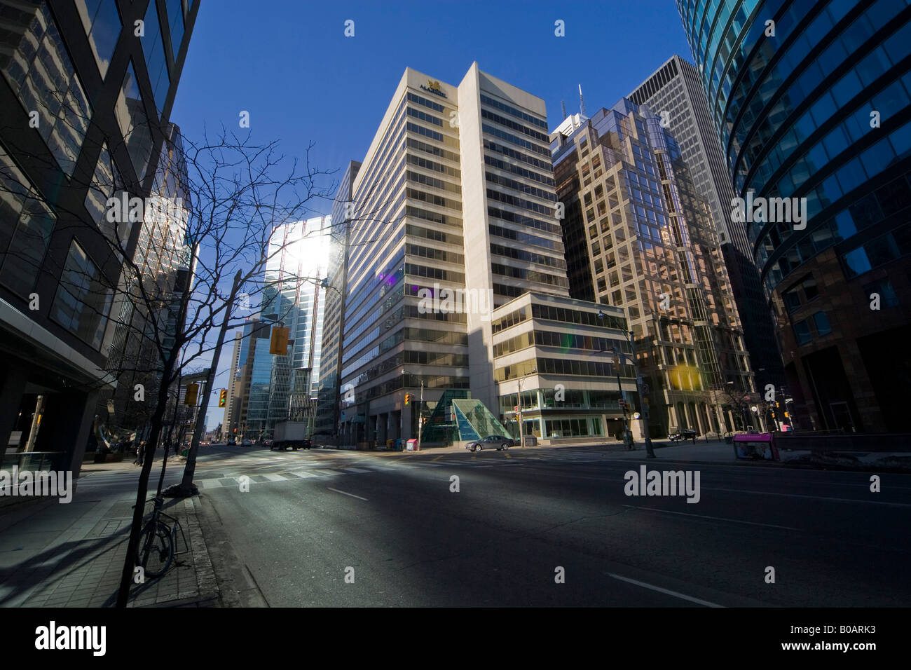 Toronto streets Canada Ontario Stock Photo