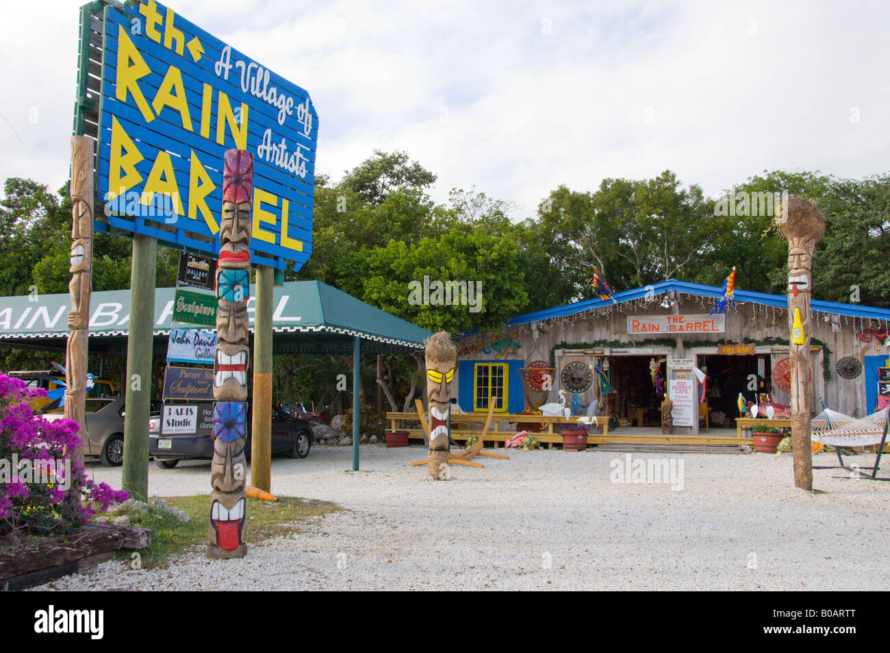 The Rain Barrel Gift Shop in Key Largo in the Florida Keys USA Stock Photo Alamy