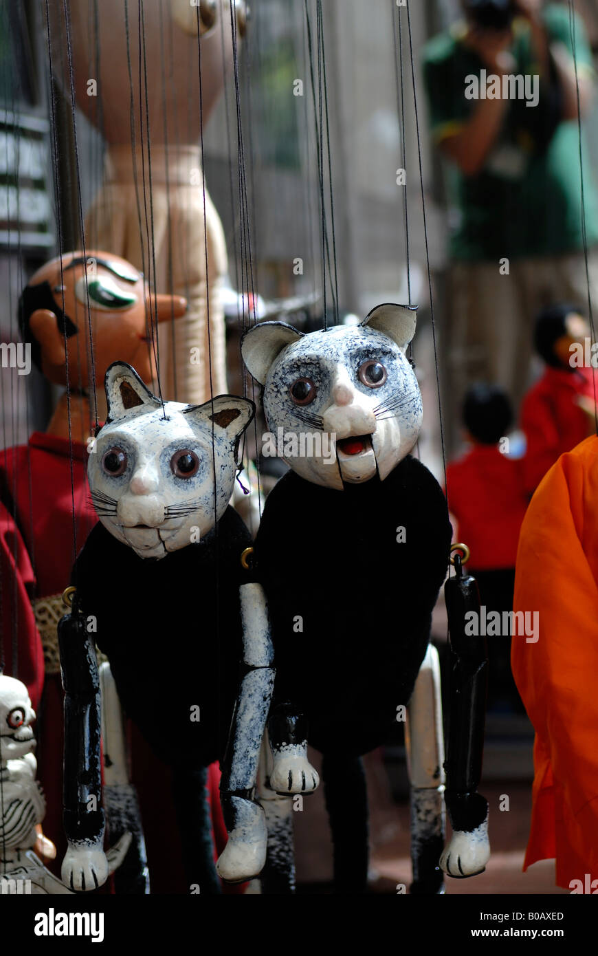 cat (string puppets Stock Photo Alamy