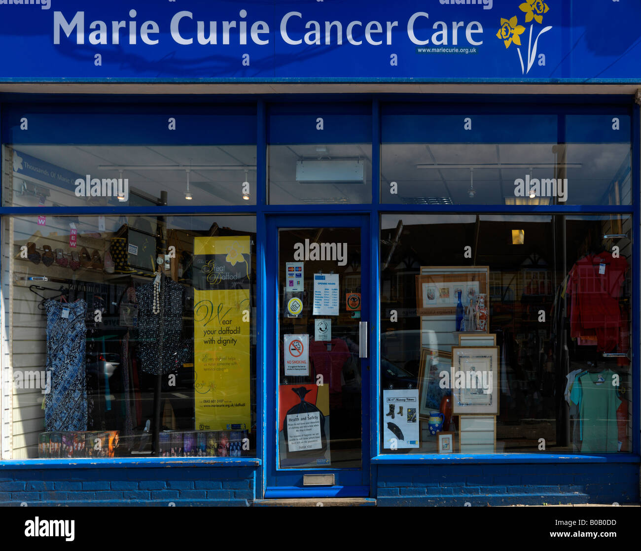 Marie Curie Cancer Care Charity Shop Stock Photo