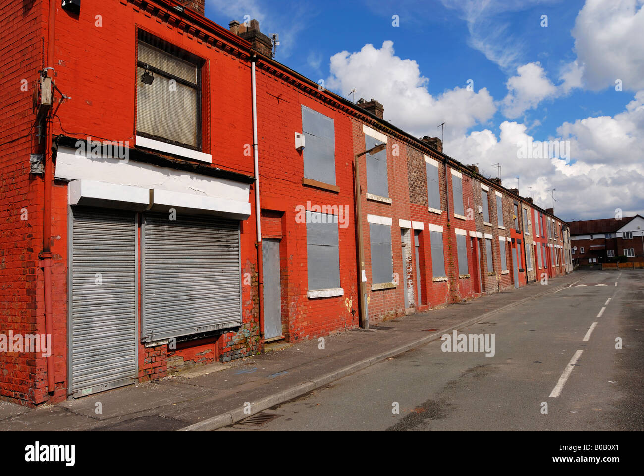 A housing estate off Langworthy Road in Salford where a large number of