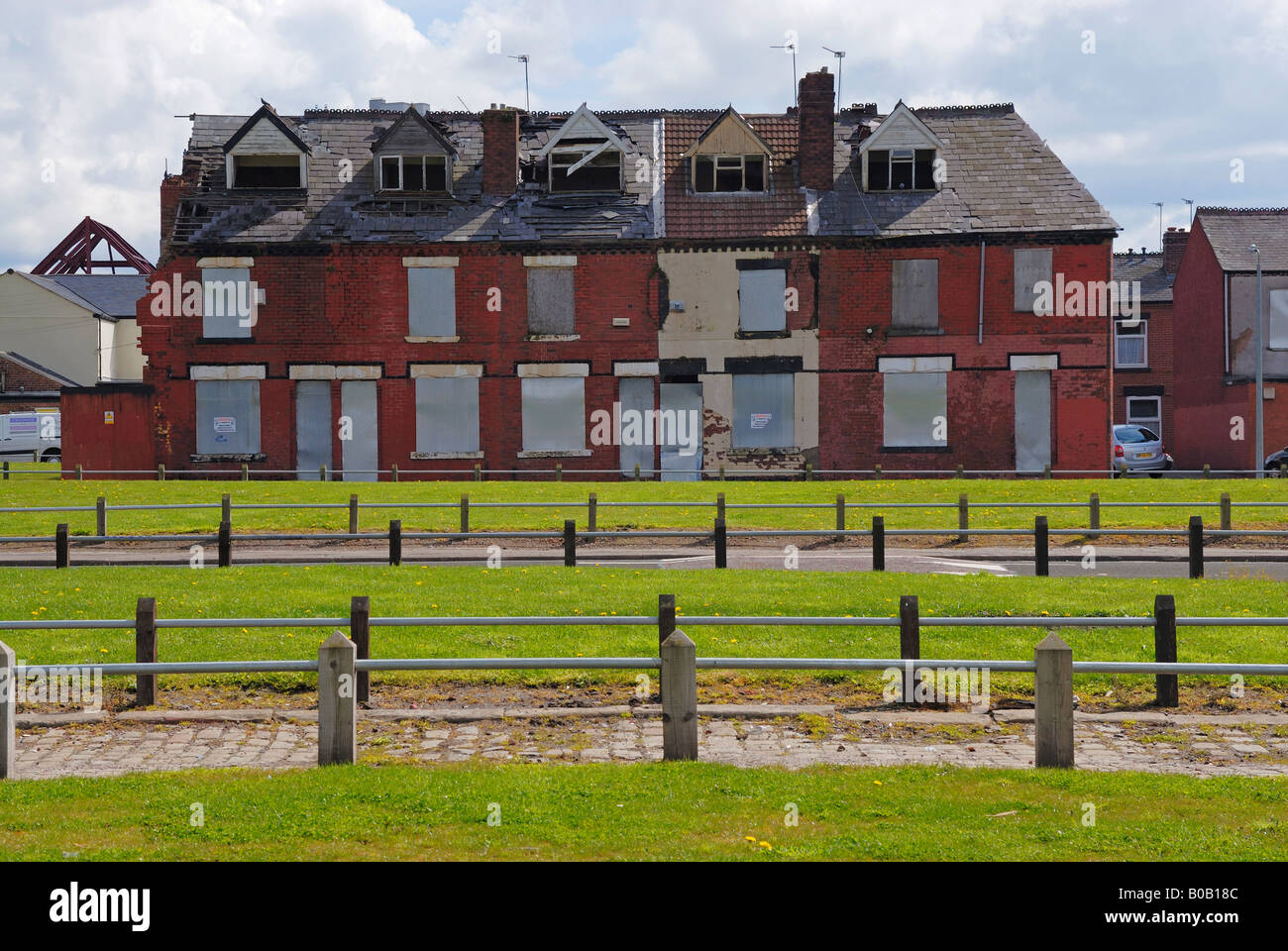 A housing estate off Langworthy Road in Salford where a large number of
