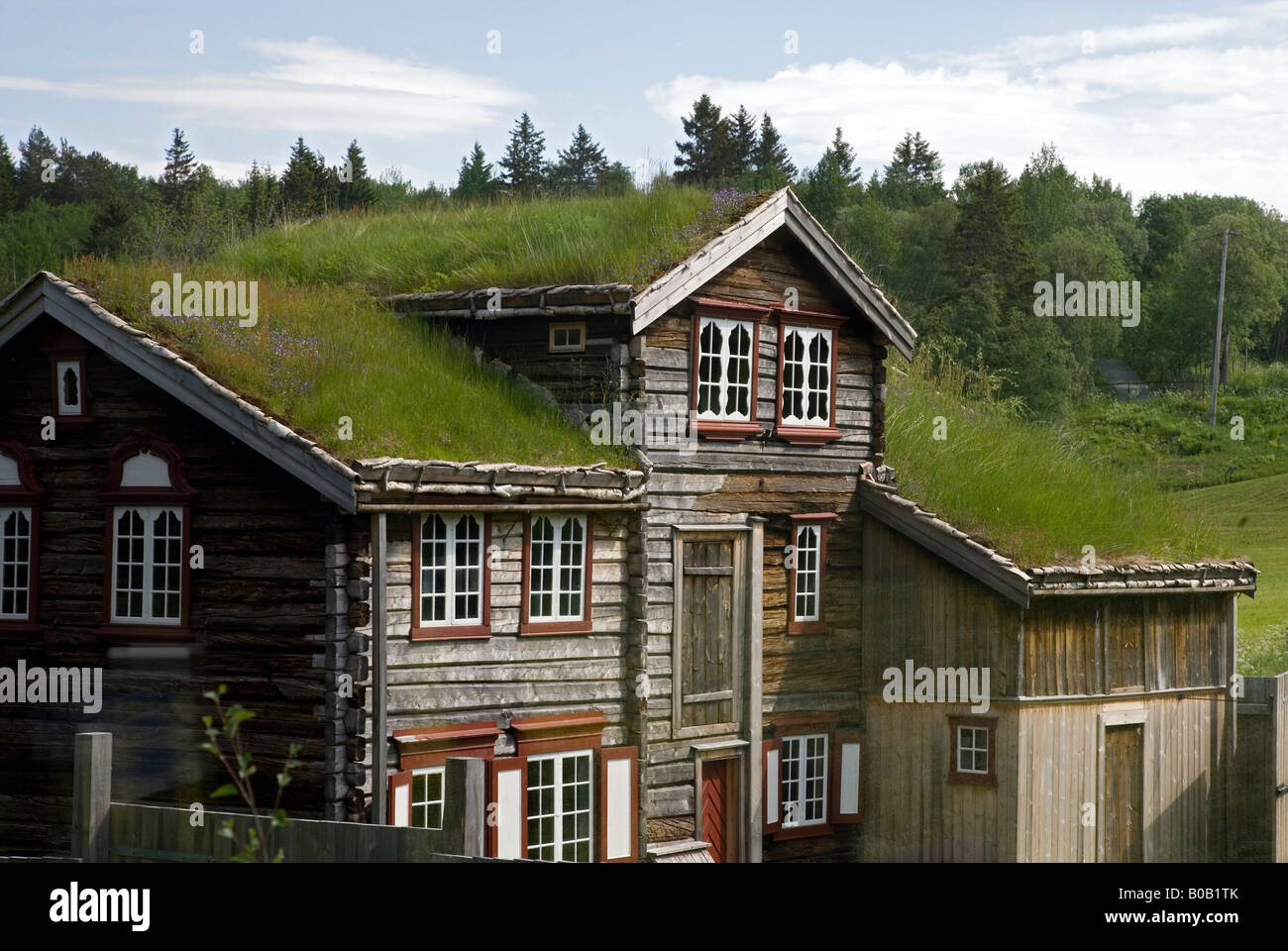 Norwegian cottage Stock Photo - Alamy