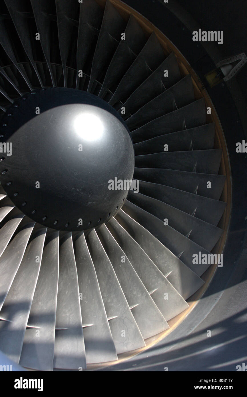 Boeing 767 turbofan Stock Photo