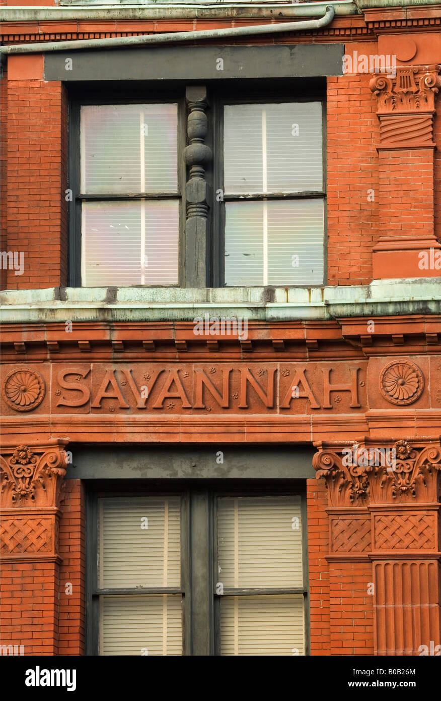 USA; Savannah. The Cotton Exchange building in the historic