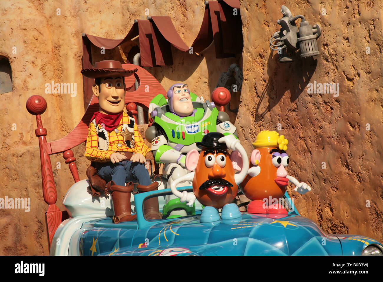 Toy Story characters at a parade at Disney Hollywood Studios Stock Photo
