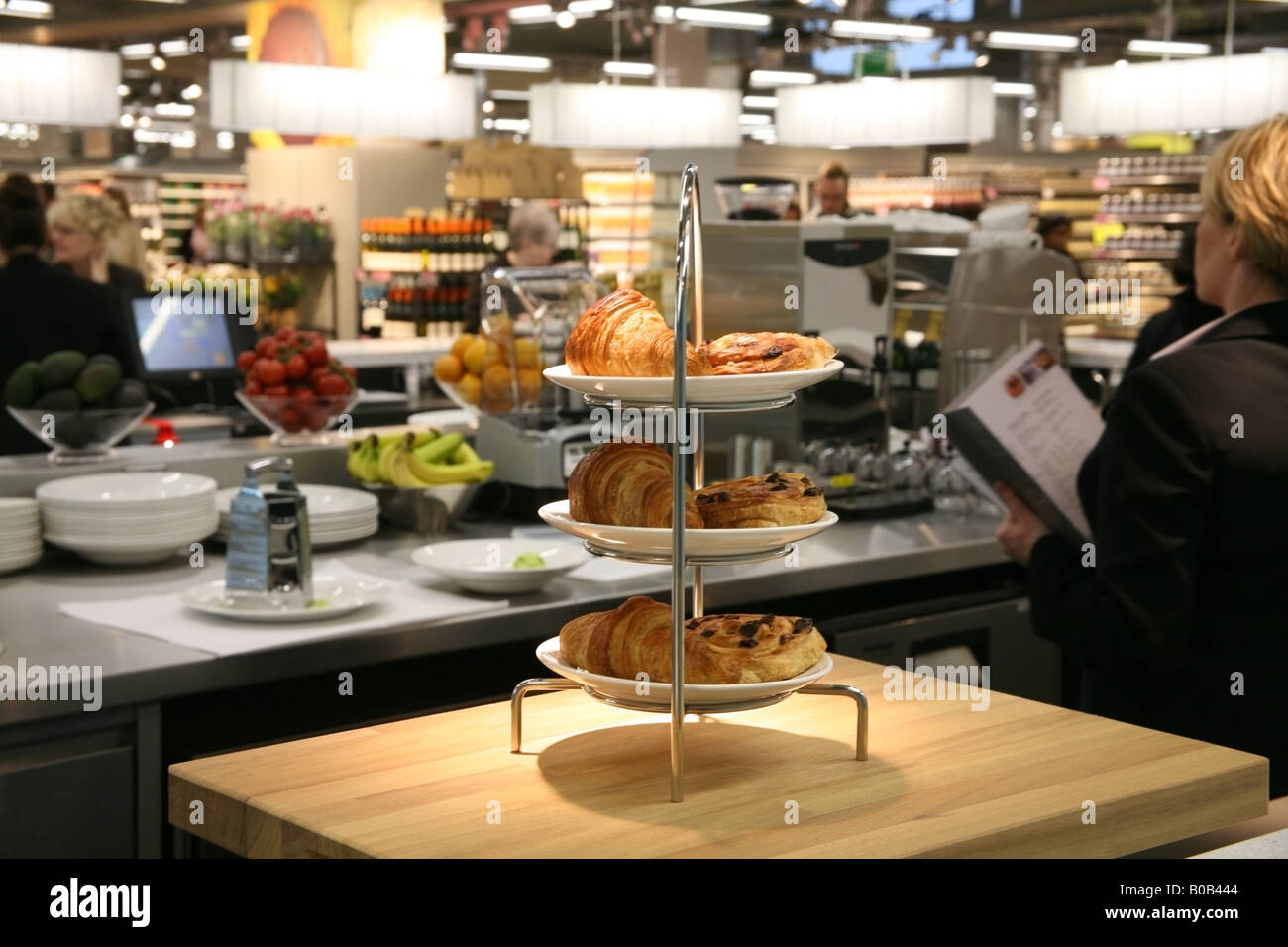 Supermarket deli South London Stock Photo Alamy
