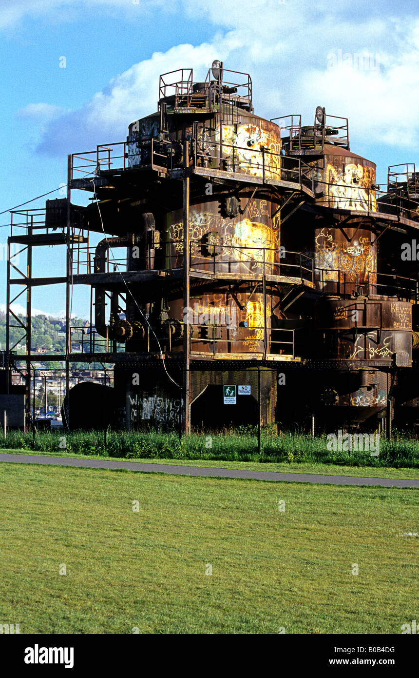 Industrial ruins of the Seattle Gas Light Company at Gas Works Park in
