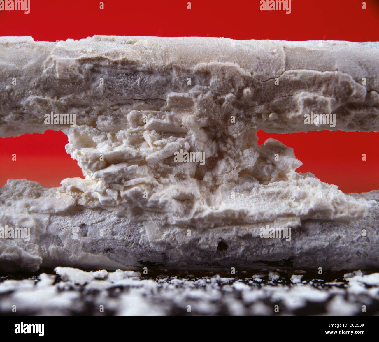 CORREDED ELECTRODE UNIT FROM ELECTRIC WATER HEATER; CORROSION IS FROM