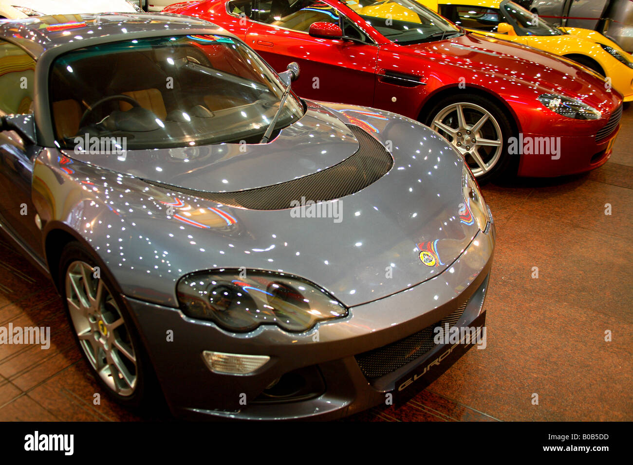 Three sports cars Stock Photo