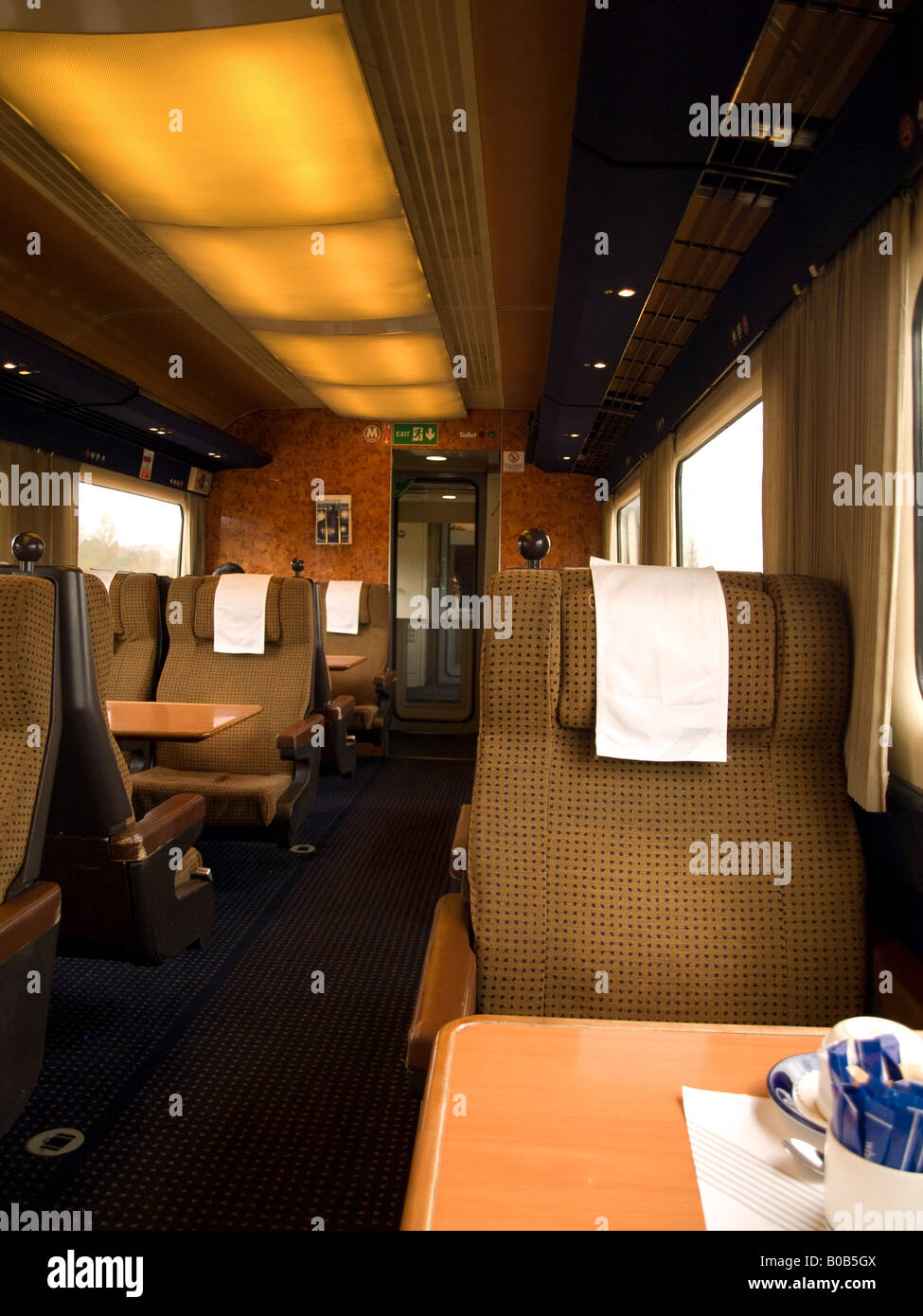 First Class Rail Carriage UK Stock Photo Alamy