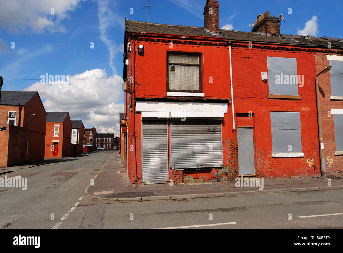 A housing estate off Langworthy Road in Salford where a large number of