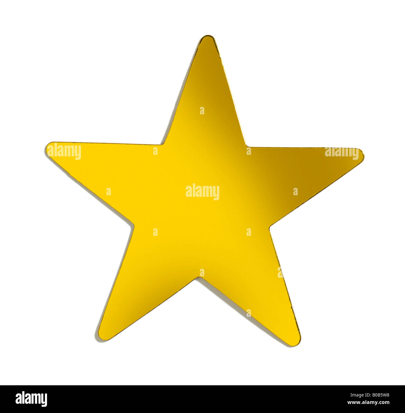 Sticker golden star render illustration 