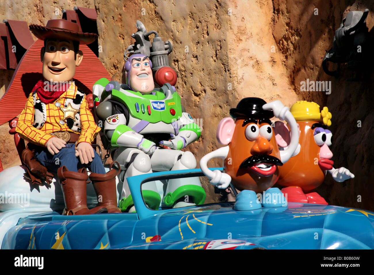 Toy Story characters at a parade at Disney Hollywood Studios Stock Photo
