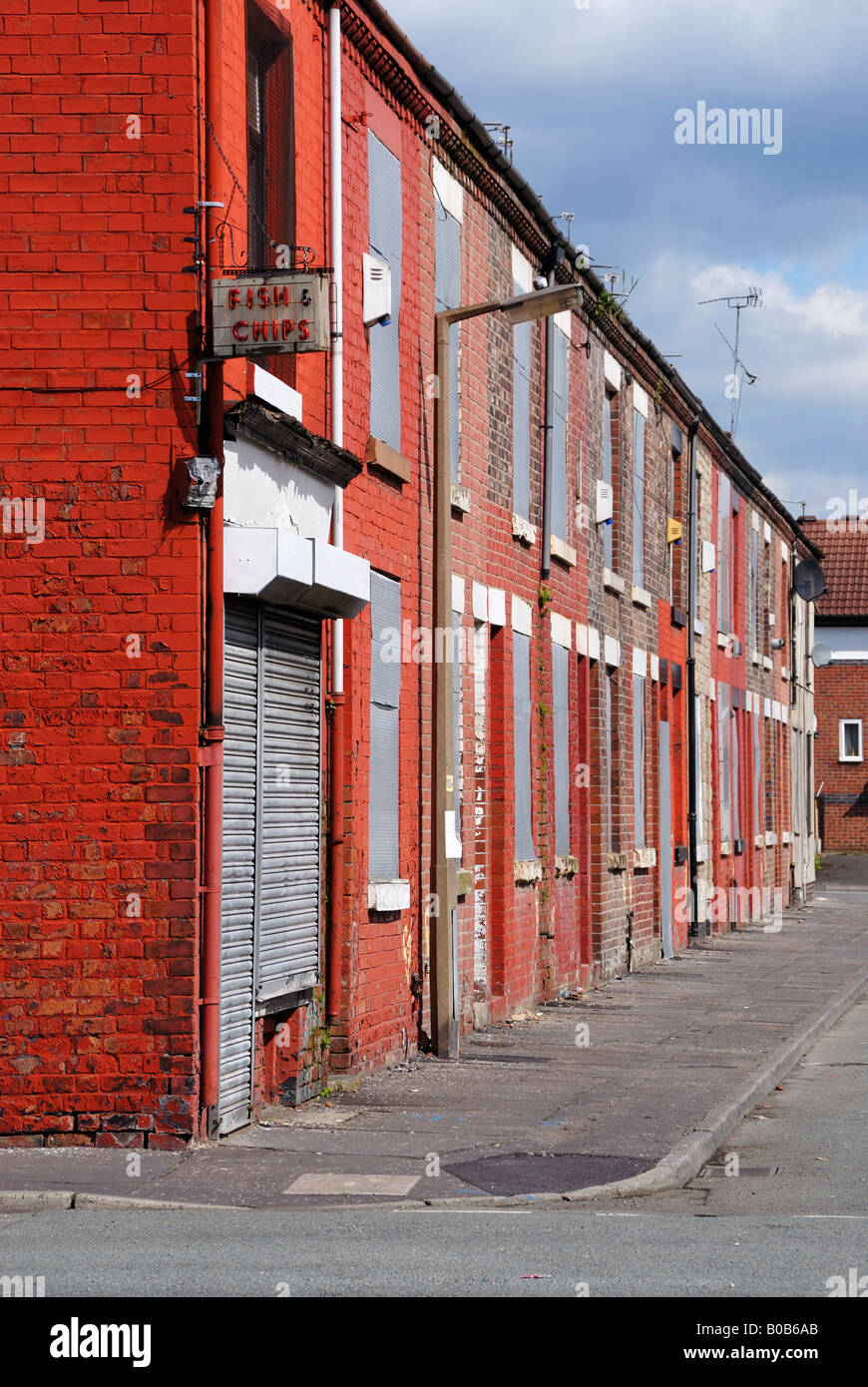 A housing estate off Langworthy Road in Salford where a large number of
