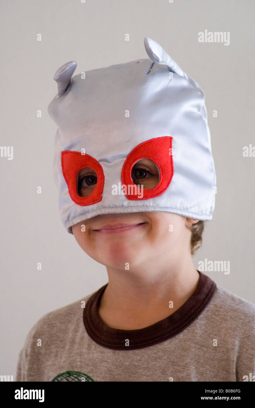 Download Boy In An Alien Mask Stock Photo Alamy PSD Mockup Templates