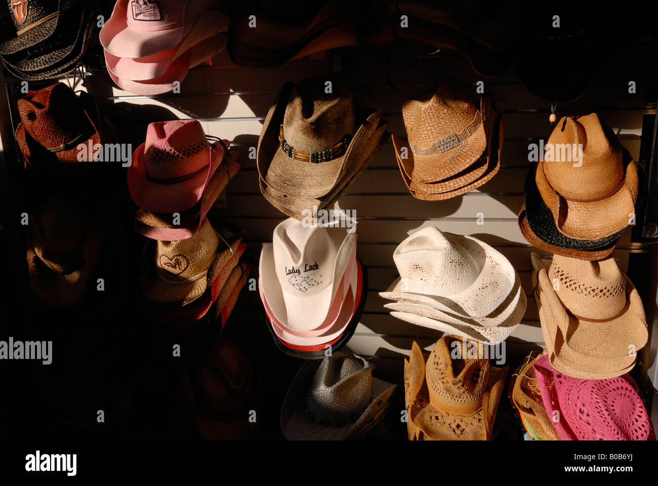 Souvenir hat shop in Las Vegas Nevada USA Stock Photo