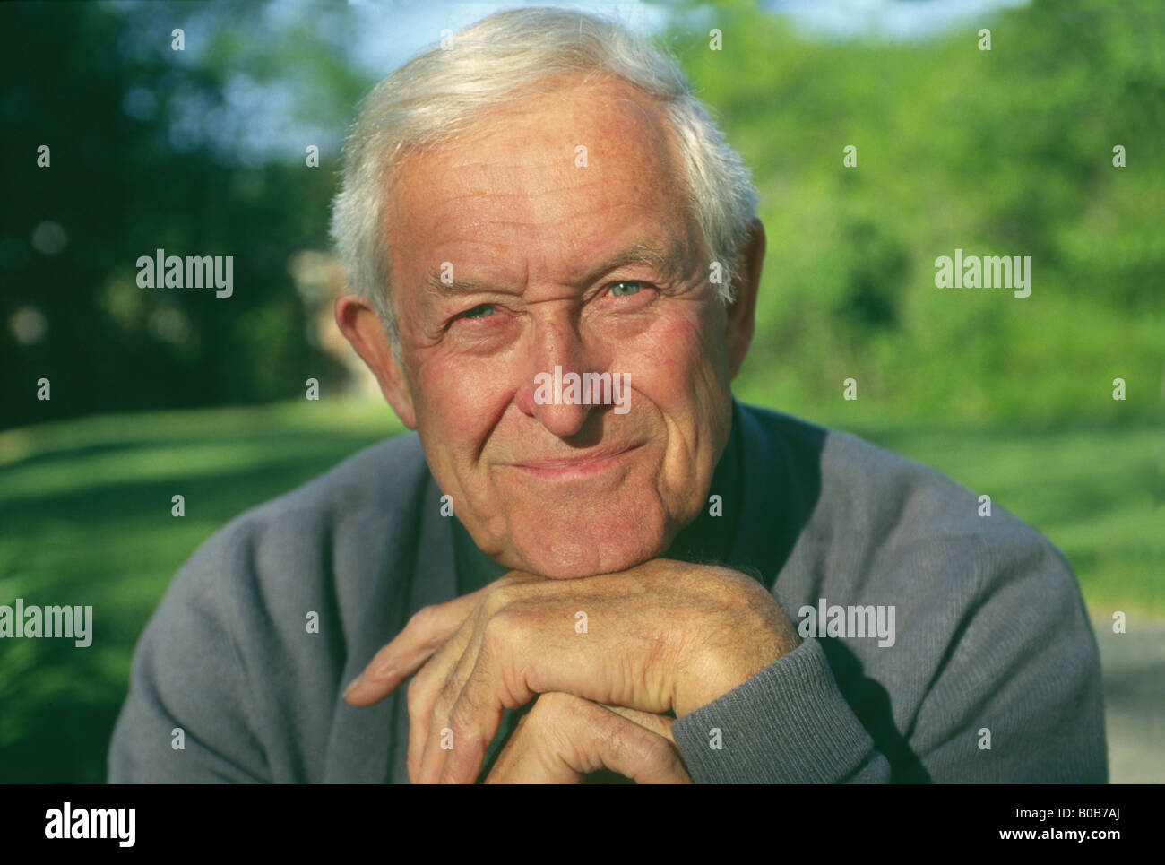 senior man outdoor portrait Stock Photo