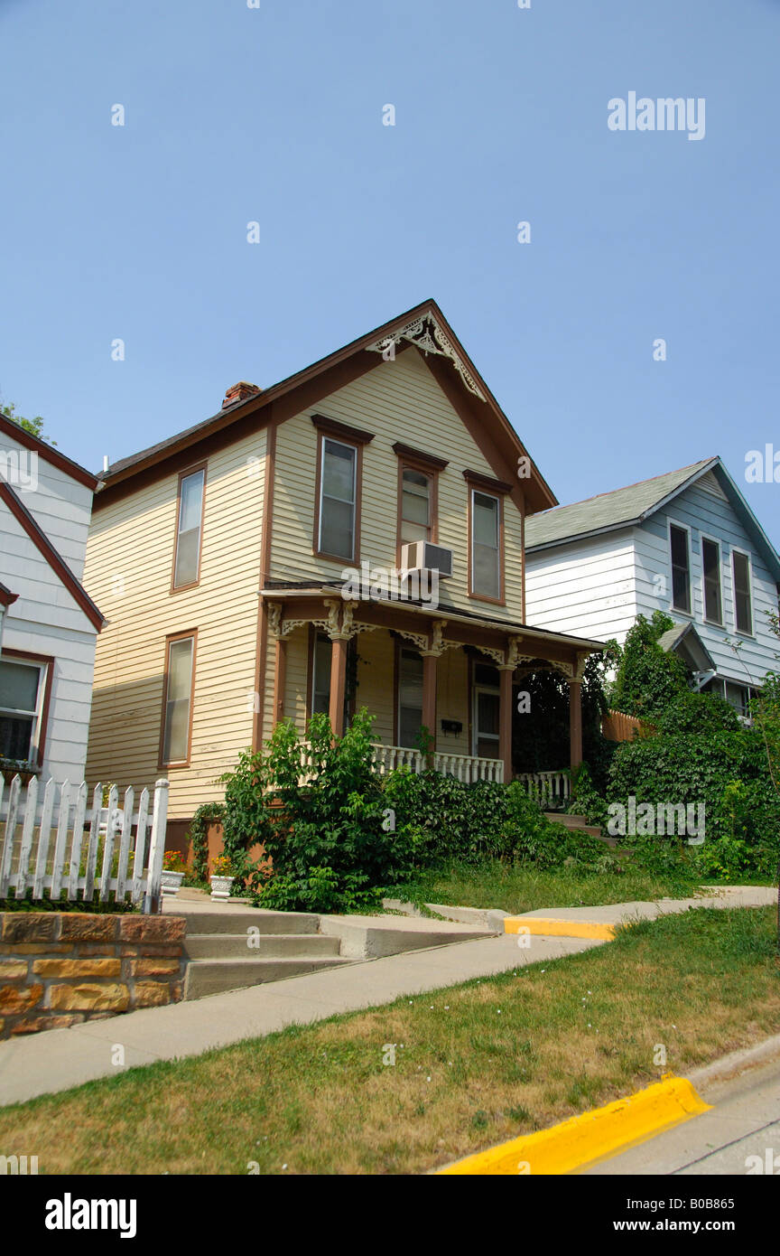 North America, USA, South Dakota, Deadwood. Typical historic homes