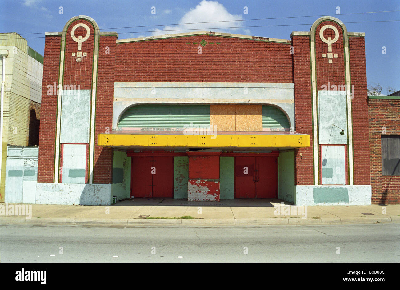 A classic old Movie Theatre in Fort Worth Texas Stock Photo