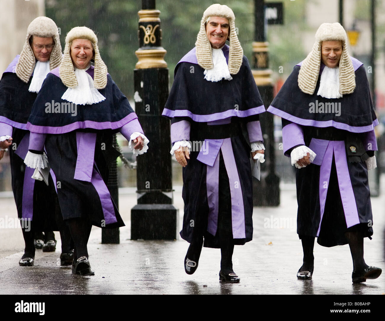 Judges Procession from Westminster Abbey London England United Kingdom Stock Photo