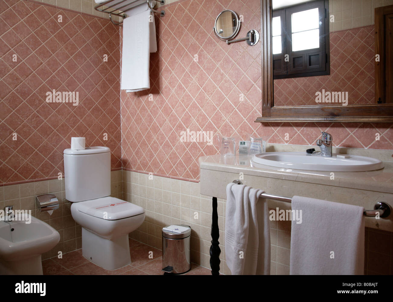Interior of hotel bathroom, Spain Stock Photo Alamy