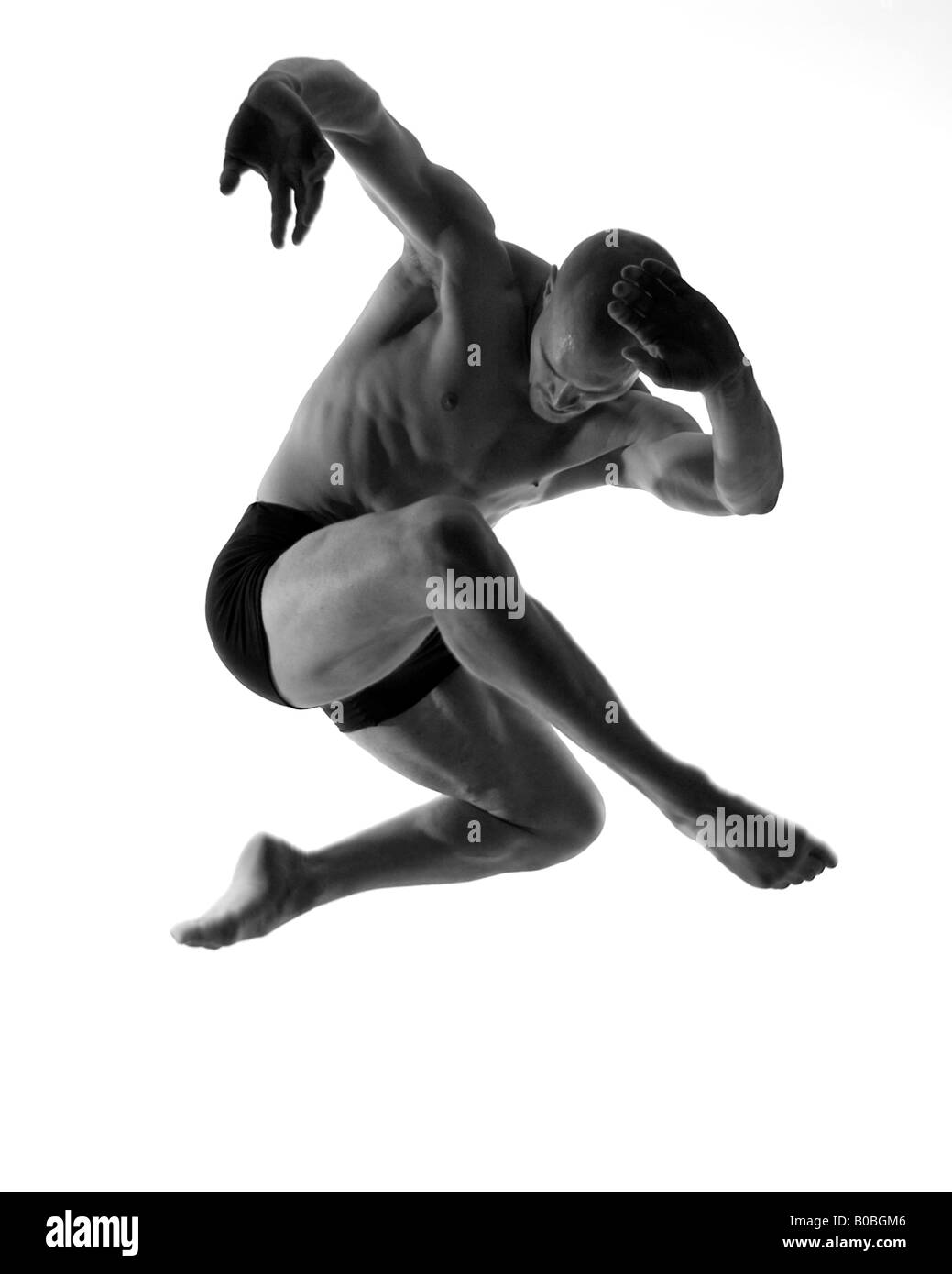 Male dancer leaping Stock Photo Alamy