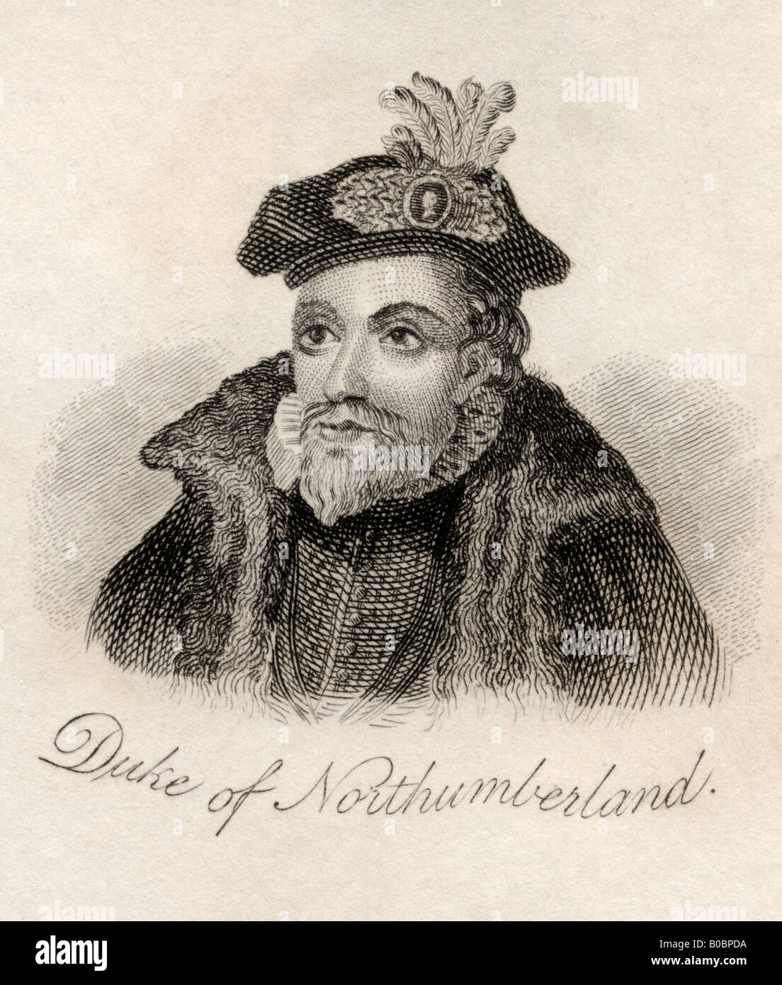 John Dudley, 1501 - 1553. 1st Duke of Northumberland. Tudor general, admiral and politician. De Facto ruler of England. Stock Photo