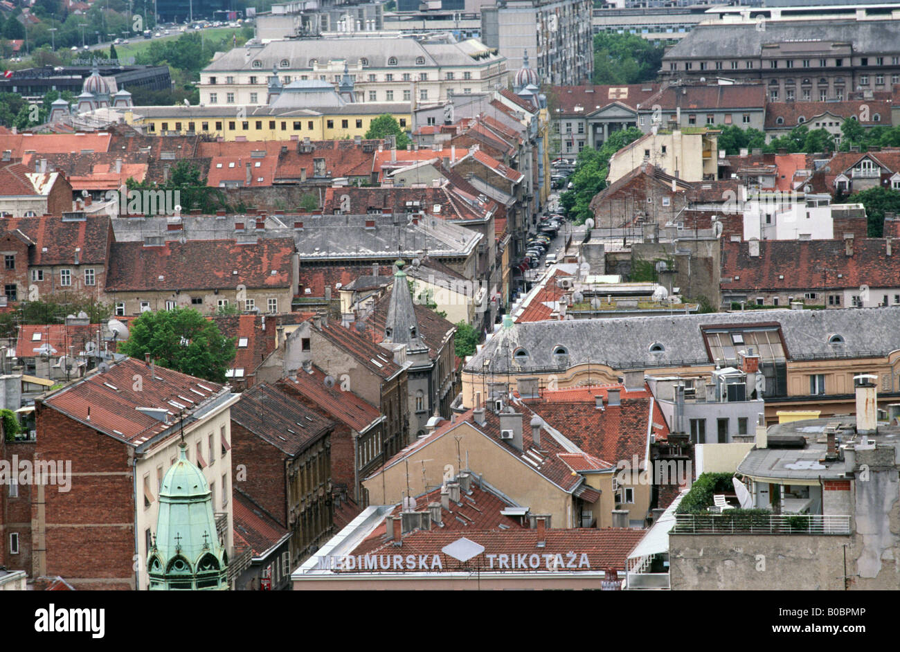 Cityscape Zagreb Croatia Stock Photo