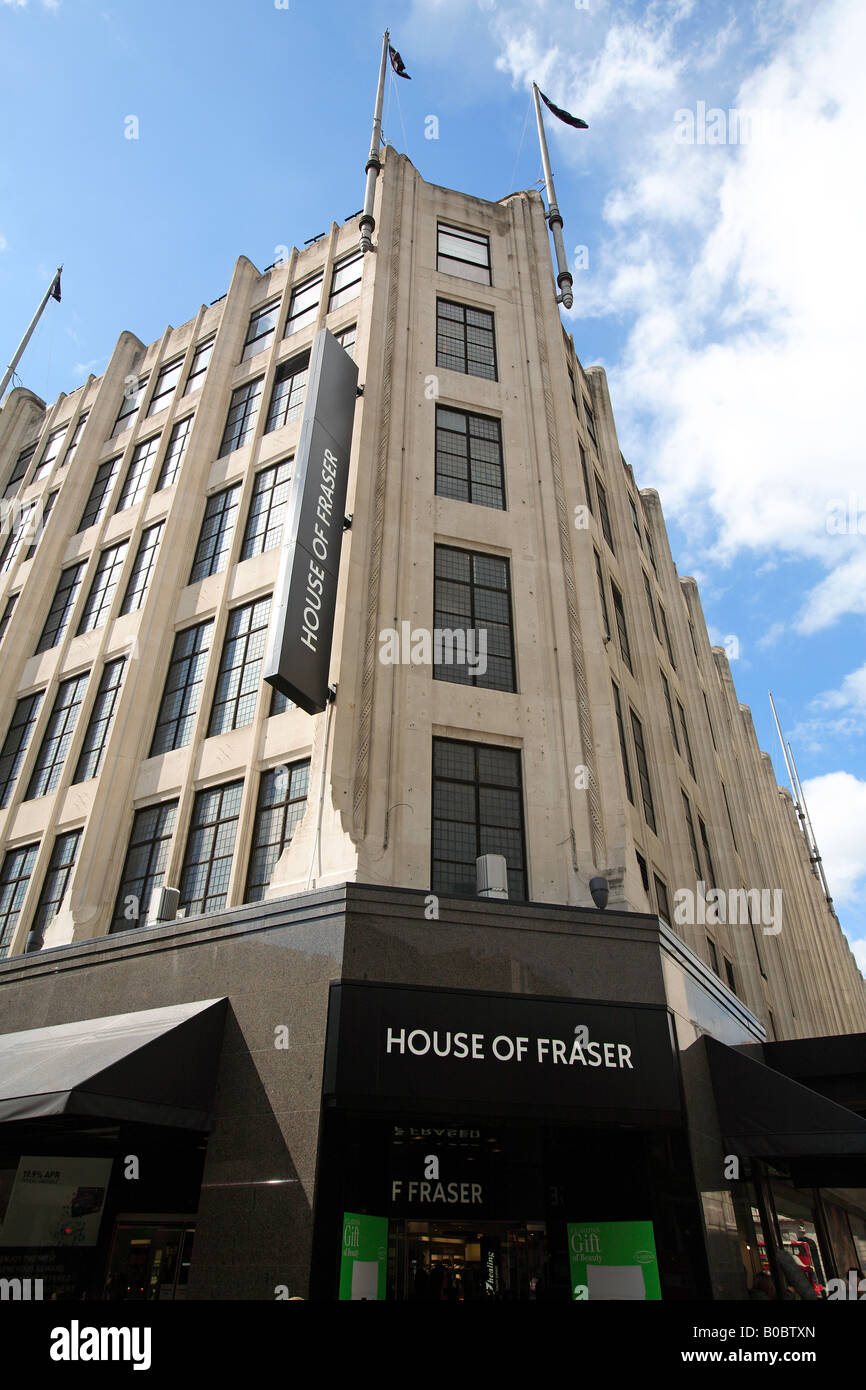 united kingdom central london w1 oxford street house of fraser department store Stock Photo