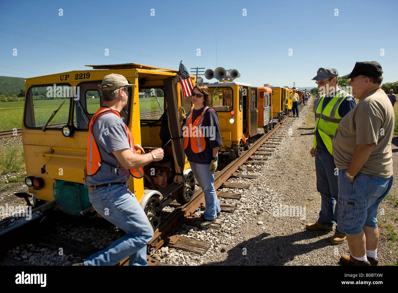 Small Rail Car Enthusiasts Stock Photo Alamy