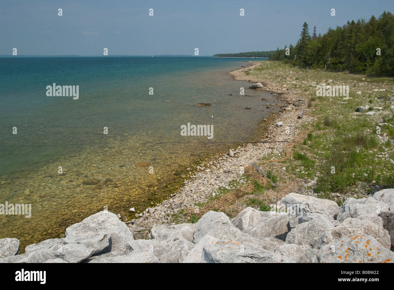 Lake Huron shoreline of Drummond Island in Michigan s Upper Peninsula