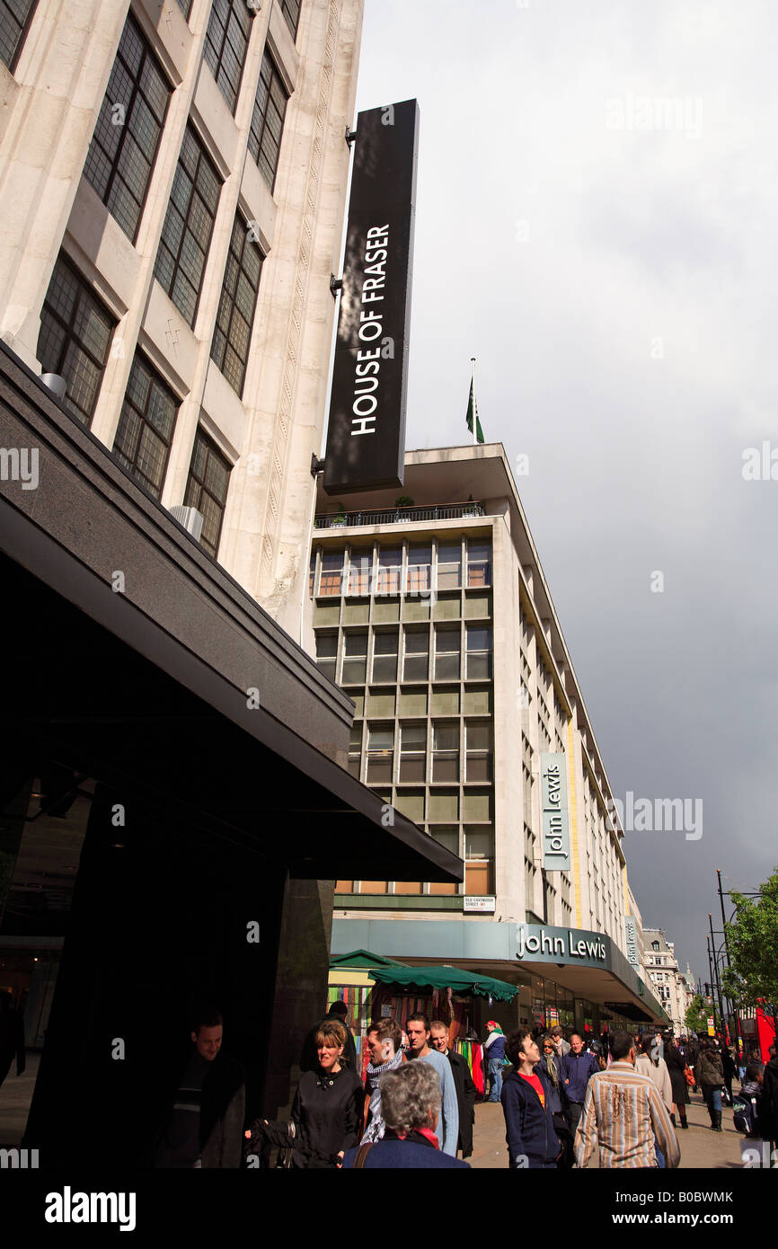united kingdom central london w1 oxford street house of fraser department store Stock Photo