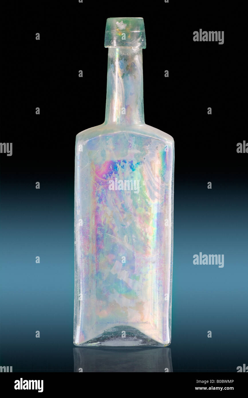 Decomposing Glass Bottle Stock Photo