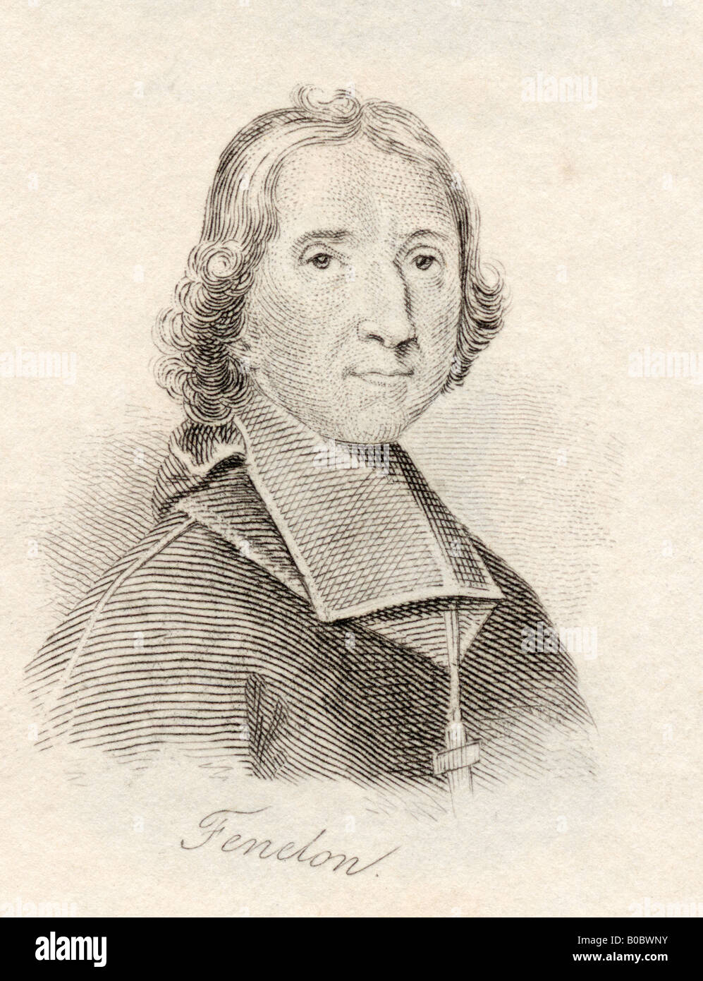 Fenelon François de Salignac de la Mothe, 1651 - 1715. French Catholic archbishop, theologian, poet and writer. Stock Photo