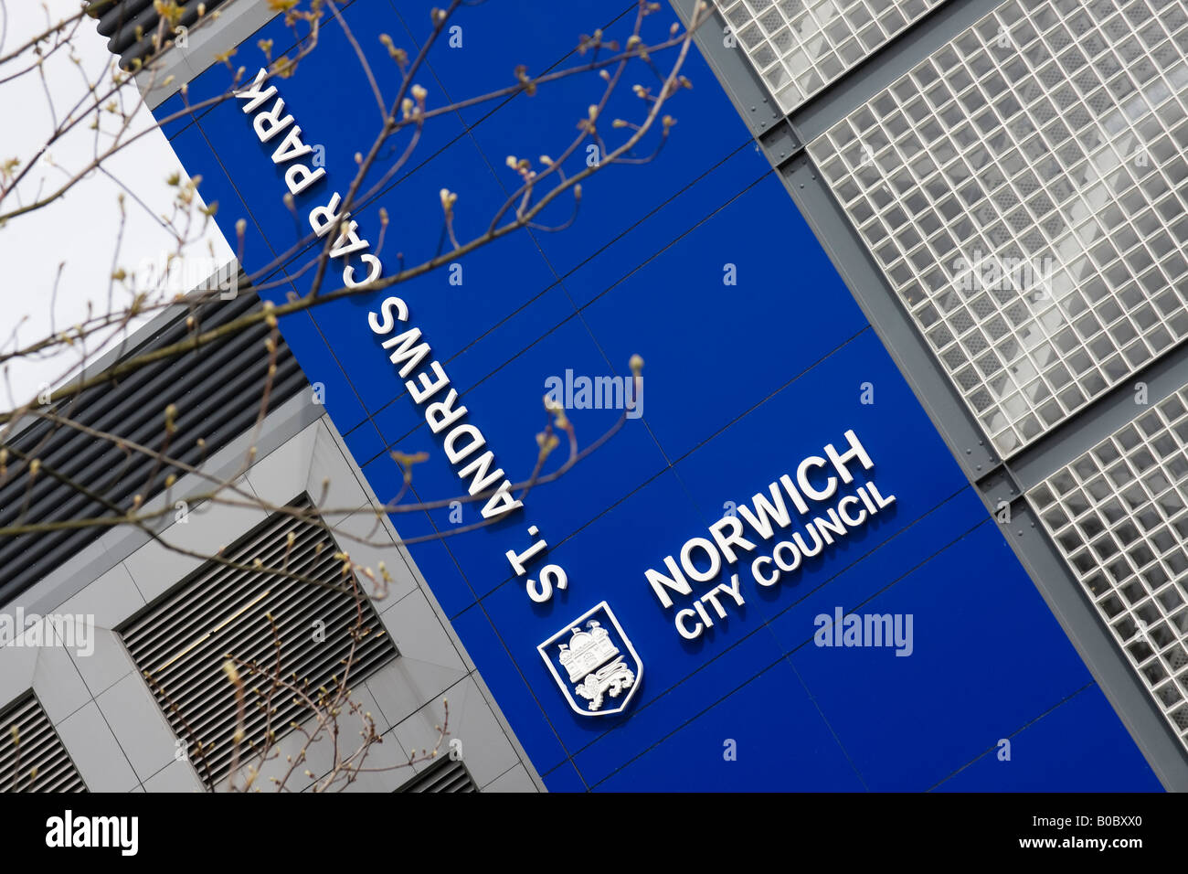 St Andrews Car Park Norwich Stock Photo Alamy